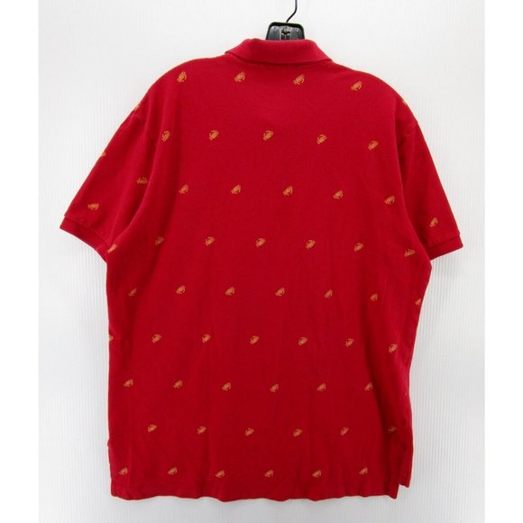 Ralph Lauren Polo Shirt Large Pullover Golf All Over Crab Print Knit * - Picture 7 of 10